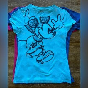 Disney women style shirts; sizes ranging from xl-m